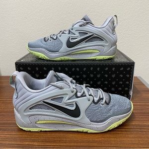 Nike KD 15 TB Wolf Grey Volt Lime DO9826-001 Men's Shoes Size 11.5
